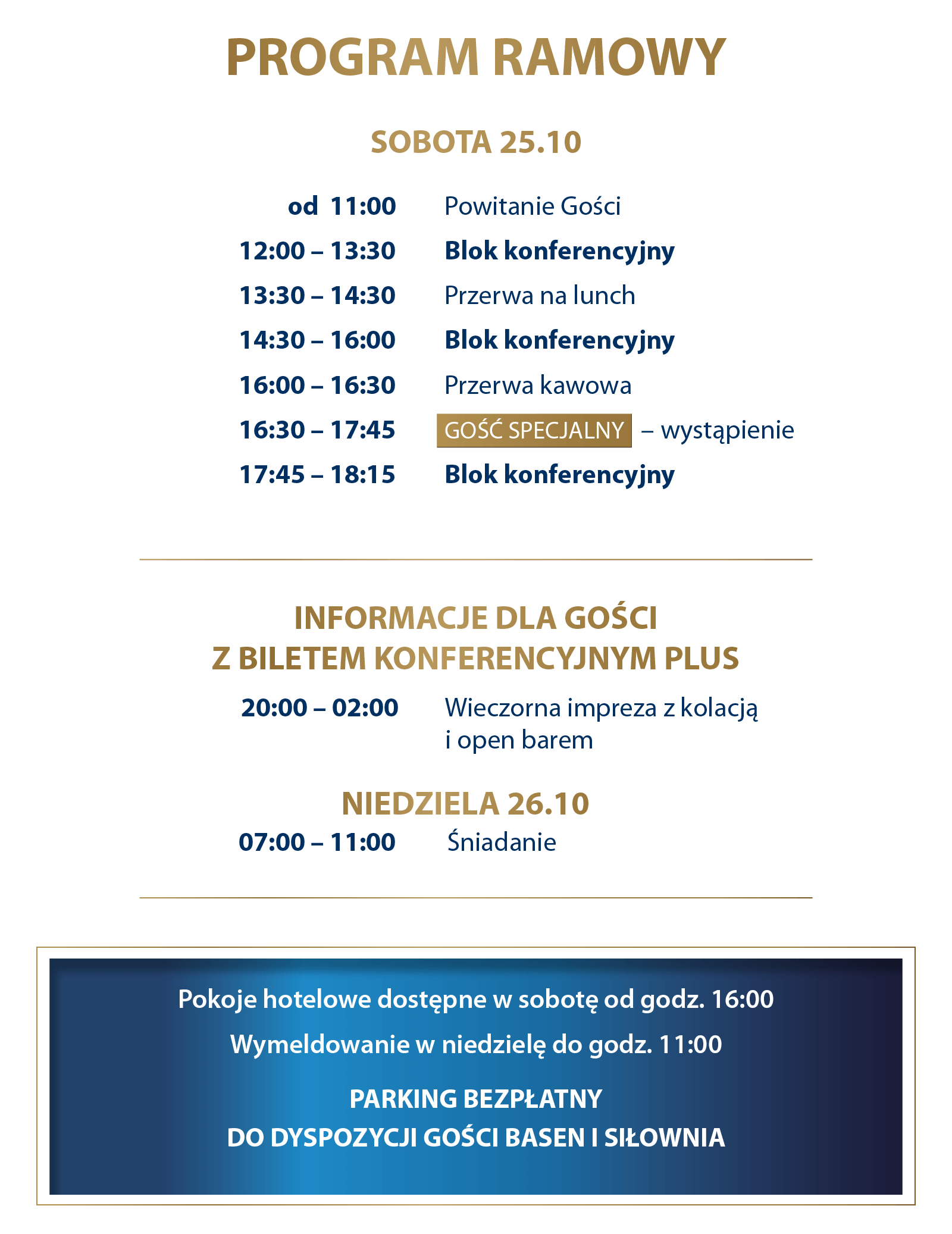 program ramowy konferencji